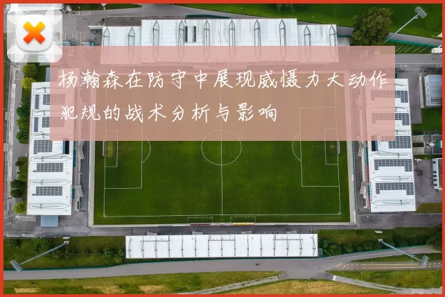 杨瀚森在防守中展现威慑力大动作犯规的战术分析与影响