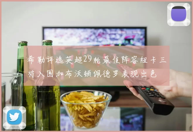 希勒评选英超29轮最佳阵容纽卡三将入围加布沃顿佩德罗表现出色